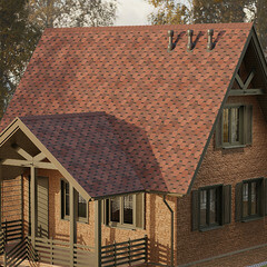 Черепица гибкая коньково-карнизная Docke PIE Eurasia красная 11/22 пог.м - фото 3