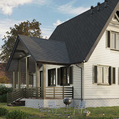 Черепица гибкая коньково-карнизная Docke PIE Eurasia серая 11/22 пог.м - фото 3