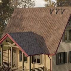 Черепица гибкая коньково-карнизная Docke PIE Eurasia коричневая 11/22 пог.м - фото 2