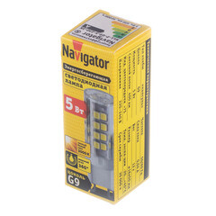 Лампа светодиодная Navigator G9 5 Вт 3000К теплый свет 220 В капсула (712665/71266) - фото 2