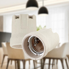 Патрон для лампы E27 Svet керамический IP20 (1011-00010) - фото 2