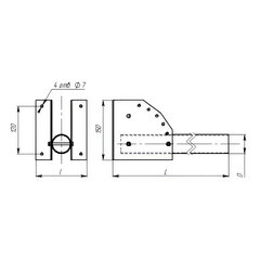 Кронштейн для светильников РКУ Svet ДС-01 (1007-00020/937/933) - фото 2