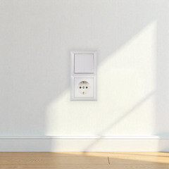 Блок выключателя с розеткой Svet SV1001 двухклавишный встраиваемый белый (SV1001-0004) - фото 2