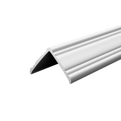 Уголок ПВХ 40х40х2700 мм фигурный 001 белый - фото 1