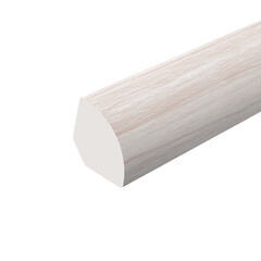 Уголок ПВХ 14х14х2700 мм округлый 267 клен белый - фото 1