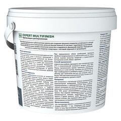 Краска влагостойкая Finncolor Expert MultiFinish база VVA глубокоматовая белая 0,9 л - фото 3