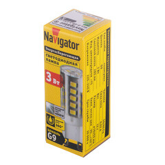 Лампа светодиодная Navigator G9 3 Вт 4000К нейтральный свет 220 В капсула (719947/71994) - фото 3