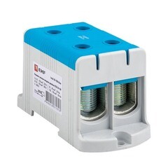 Клемма силовая двойная EKF PROxima 35-150 кв.мм 800 В вводная синяя (kvs2-35-150-blue) - фото 1