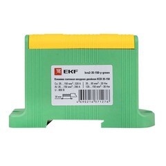 Клемма силовая двойная EKF PROxima 35-150 кв.мм 800 В вводная желто-зеленая (kvs2-35-150-y-green) - фото 2
