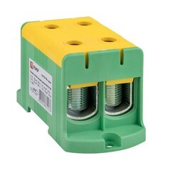 Изображение товара Клемма силовая двойная EKF PROxima 35-150 кв.мм 800 В вводная желто-зеленая (kvs2-35-150-y-green)