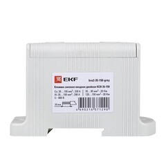 Клемма силовая двойная EKF PROxima 35-150 кв.мм 800 В вводная серая (kvs2-35-150-grey) - фото 2