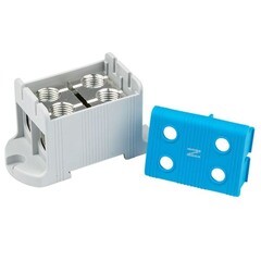 Клемма силовая двойная EKF PROxima 16-95 кв.мм 800 В вводная синяя (plc-kvs2-16-95-blue) - фото 3