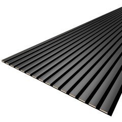 Панель акустическая 600х2780х9 мм Stella black lead 1,67 кв.м - фото 1