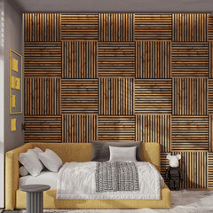 Панель акустическая 600х600х9 мм Stella пекан 0,36 кв.м - фото 3