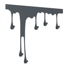 Изображение товара Вешалка настенная металлическая 6 крючков графит Sheffilton SHT-WH34-M