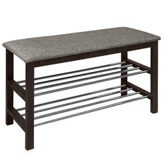 Изображение товара Банкетка для обуви венге/пепельная Sheffilton SR-0628-TP