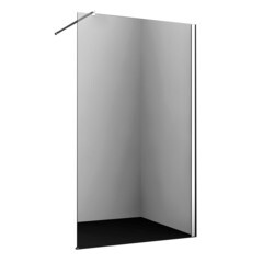 Изображение товара Душевая перегородка WasserKraft Rossel хром 110х200 см стекло прозрачное 8 мм (28W46)