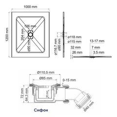 Поддон WasserKraft Main cтеклопластик 120х100х2,6 см прямоугольник белый низкий (41T10) - фото 2