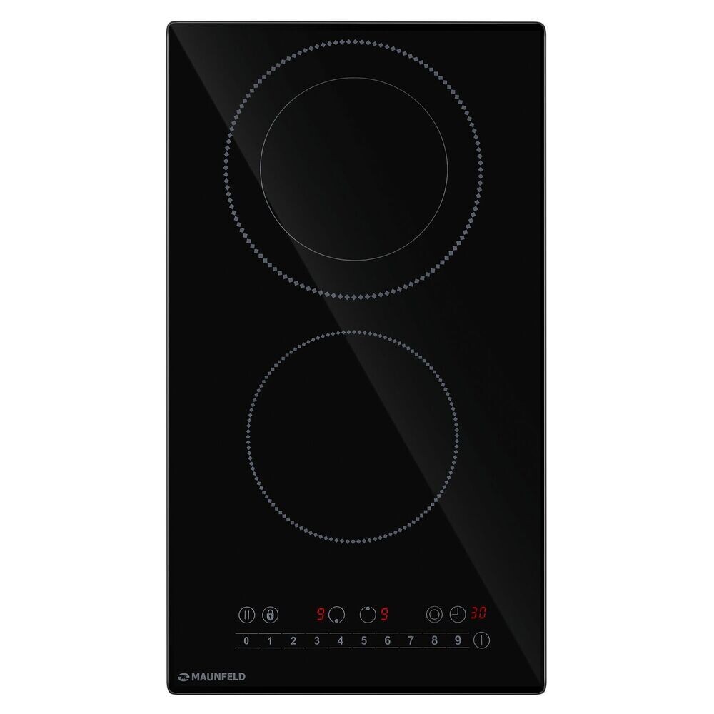 

Варочная панель электрическая Maunfeld EVCE292SDPBK 2 конфорки черная