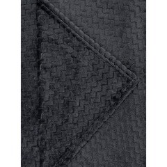 Плед 200х220 см TexRepublic Жаккард микрофибра серый - фото 4