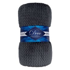 Плед 200х220 см TexRepublic Жаккард микрофибра серый