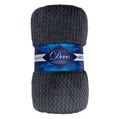 Изображение товара Плед 200х220 см TexRepublic Жаккард микрофибра серый