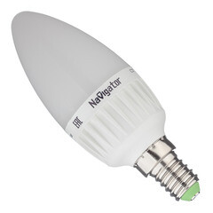 Лампа светодиодная Navigator E14 2700К 7 Вт 176-264 В свеча матовая диммируемая - фото 7