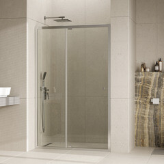 Душевая дверь WasserKraft Aula 11P стекло прозрачное 110х190 см профиль хром 6 мм распашная (11P13) - фото 3