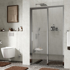 Душевая дверь WasserKraft Lopau 32S стекло прозрачное 120х200 см профиль хром 8 мм раздвижная (32S05R) - фото 2