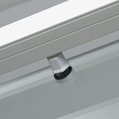 Душевая дверь WasserKraft Rhin 44S стекло прозрачное 100х200 см профиль белый 6 мм раздвижная (44S12) - фото 8