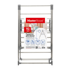 Сушилка для белья напольная Master House Джая 13,9 м 1540х610х990 мм хром - фото 2
