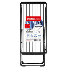Сушилка для белья напольная Master House Танами 17 м 1780х550х960 мм черная - фото 2