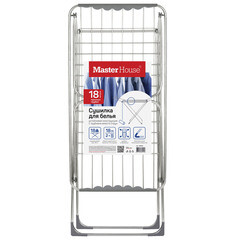 Сушилка для белья напольная Master House Proсушка 15,7 м 1750х555х1100 мм хром - фото 2