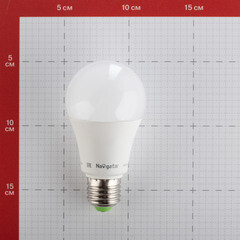 Лампа светодиодная Navigator E27 4000К 12 Вт 1000 Лм 24-48 В груша A60 матовая - фото 4