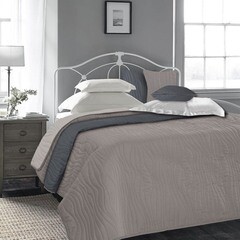 Покрывало 200х220 см Melissa Кора двустороннее стеганое графит/серо-коричневый (5091650 04) - фото 2