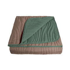 Изображение товара Покрывало 200х220 см Melissa Кора двустороннее стеганое гранит/махагон (5091650 02)