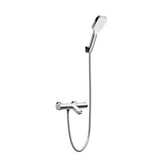 Смеситель для ванны Corsa Deco Thermo хром термостатический с коротким изливом с лейкой (FTBR01S) - фото 10