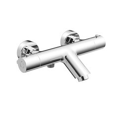 Смеситель для ванны Corsa Deco Thermo хром термостатический с коротким изливом с лейкой (FTBR01S) - фото 9