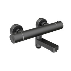 Смеситель для ванны Corsa Deco Thermo черный термостатический с коротким изливом без лейки (FTBR02SB) - фото 4