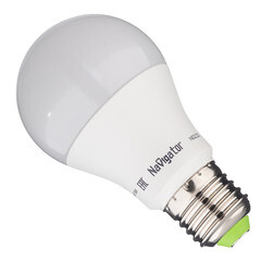 Лампа светодиодная Navigator E27 4000К 10 Вт 800 Лм 127 В груша A60 матовая - фото 7