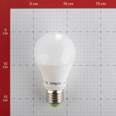 Лампа светодиодная Navigator E27 4000К 10 Вт 800 Лм 127 В груша A60 матовая - фото 3