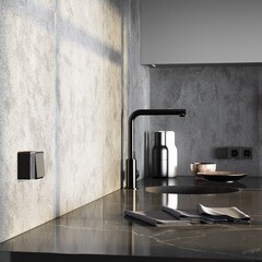 Выключатель Werkel Gallant одноклавишный накладной черный/хром (a050971) - фото 8