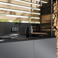 Выключатель Werkel Gallant одноклавишный накладной черный/хром (a050971) - фото 7