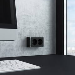 Розетка Werkel Gallant накладная черная (a050977) - фото 6