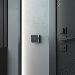 Выключатель Werkel Gallant одноклавишный накладной черный/хром с подсветкой (a050979) - фото 2