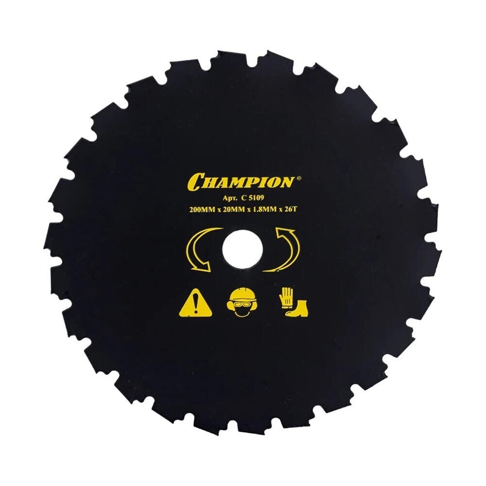 

Нож для триммера Champion CLS-5800 200х20 мм 24 зуба (C5109), Черный