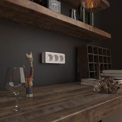 Розетка Werkel Gallant накладная белая со шторками (a051594) - фото 2