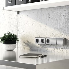 Розетка Werkel Gallant накладная серебряная (a052773) - фото 3