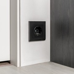 Рамка Werkel Stark одноместная черная (a050908) - фото 3