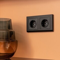 Рамка Werkel Stark двухместная черная (a050923) - фото 3